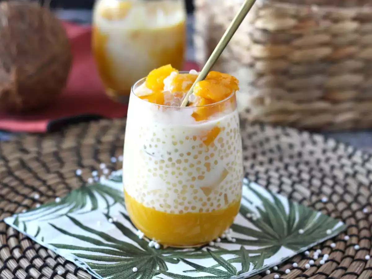 Mango sago, the Asian dessert with tapioca and mango that conquers for its simplicity - photo 5
