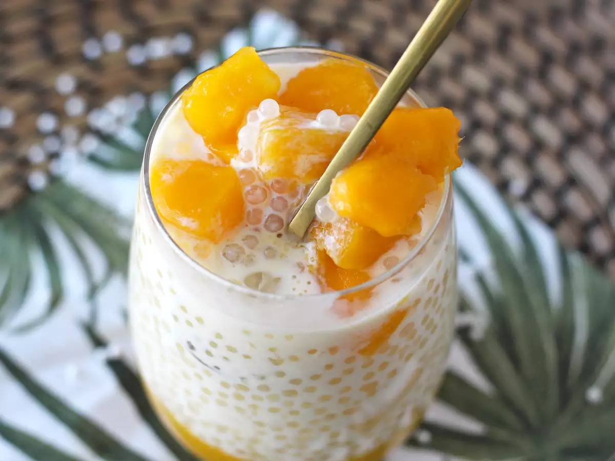 Mango sago, the simple Asian dessert with tapioca and mango that everyone loves - photo 2