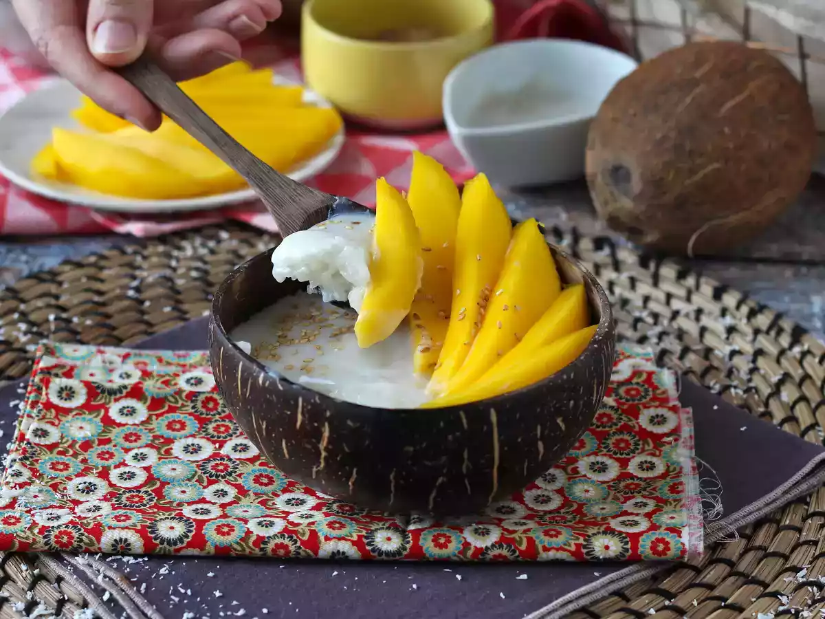Mango sticky rice, the super comforting Thai dessert - photo 7