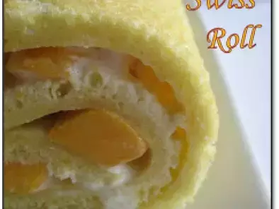 Mango swiss roll