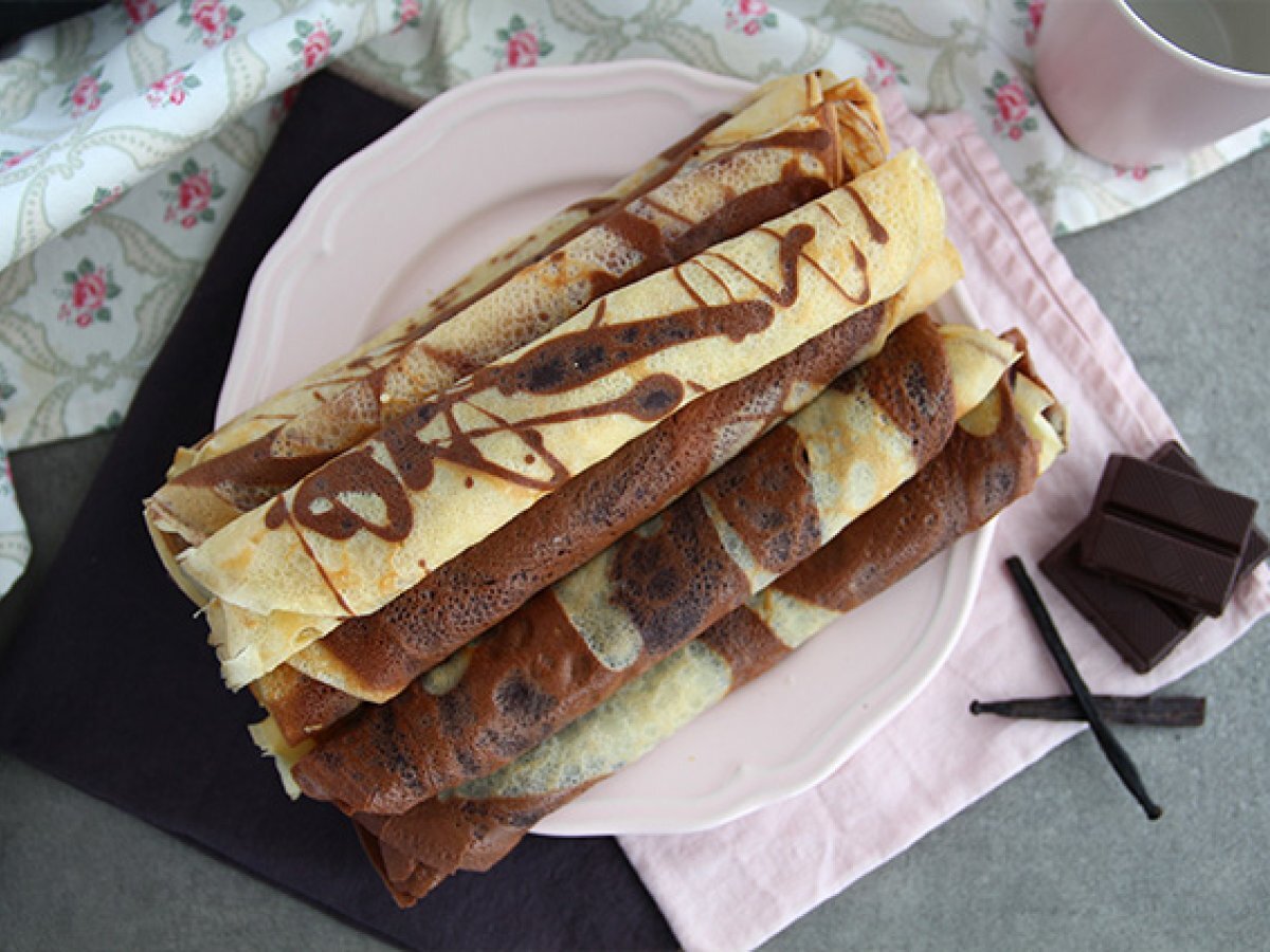 Marble crepes chocolate and vanilla - photo 3