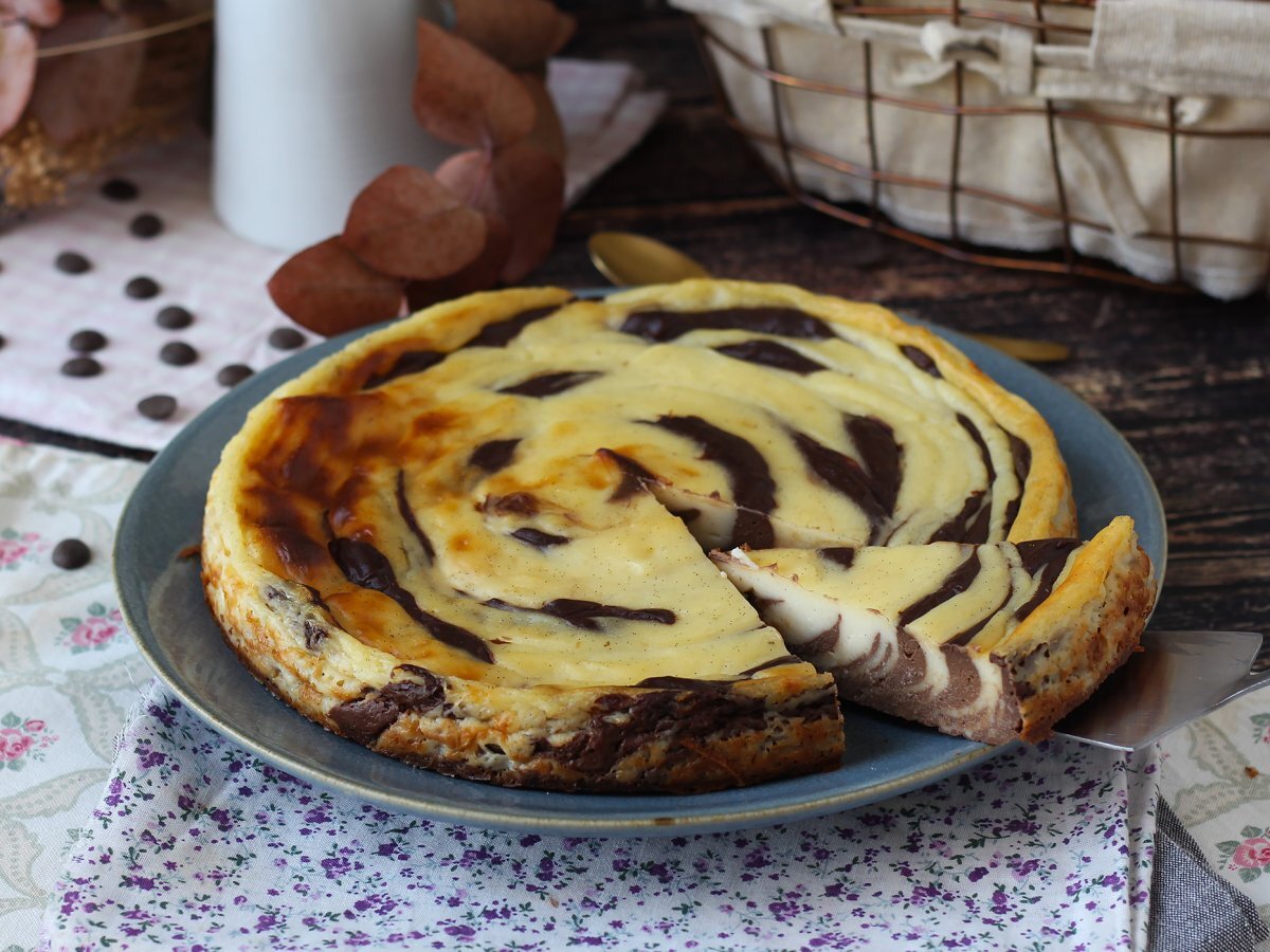 Marbled flan without crust, super easy to make for a guaranteed wow effect - photo 2