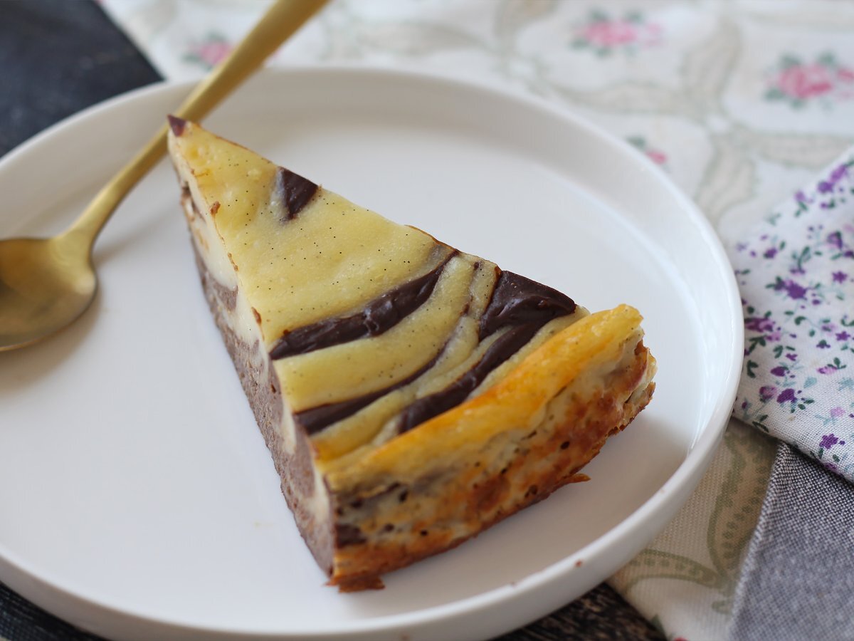 Marbled flan without crust, super easy to make for a guaranteed wow effect - photo 5