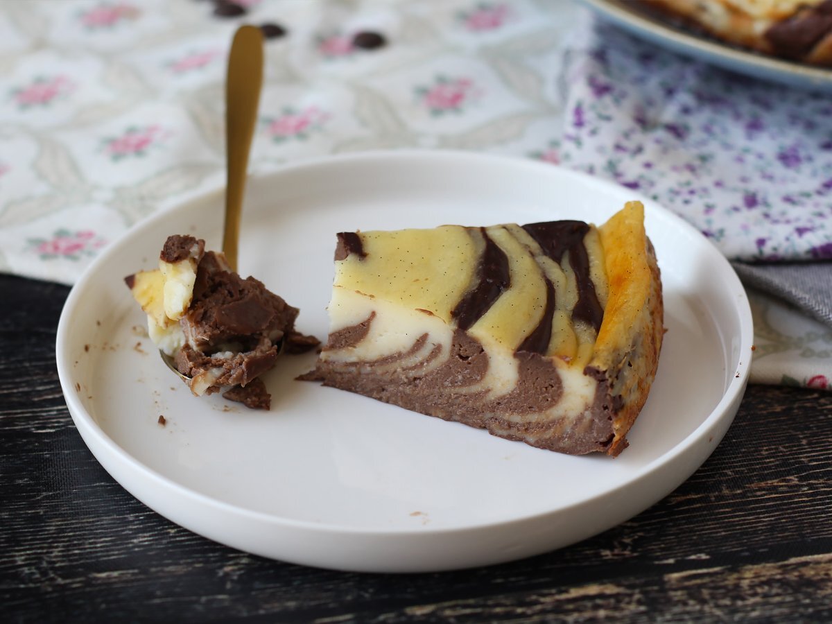 Marbled flan without crust, super easy to make for a guaranteed wow effect - photo 7