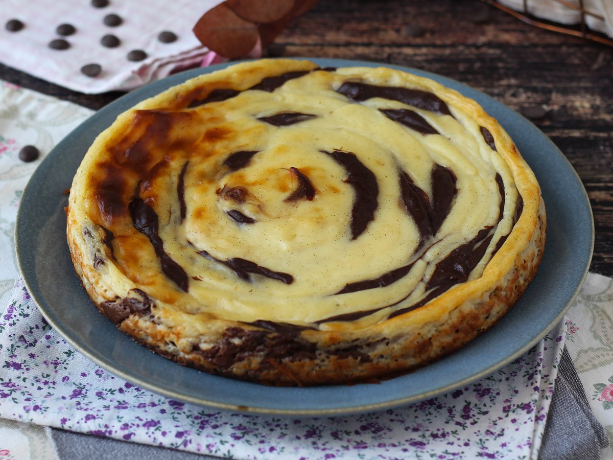 Marbled flan without crust, super easy to make for a guaranteed wow effect - photo 8