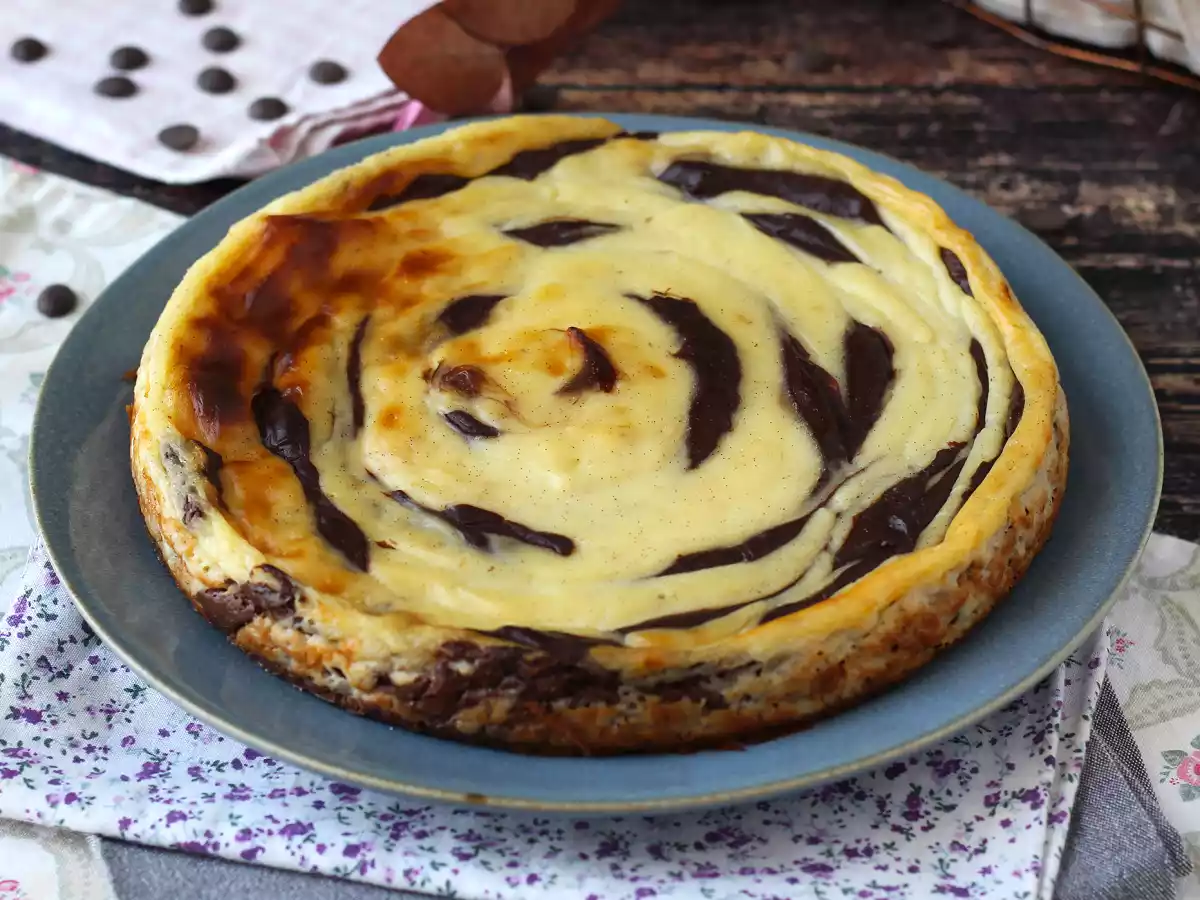 Marbled flan without crust, super easy to make for a guaranteed wow effect - photo 8
