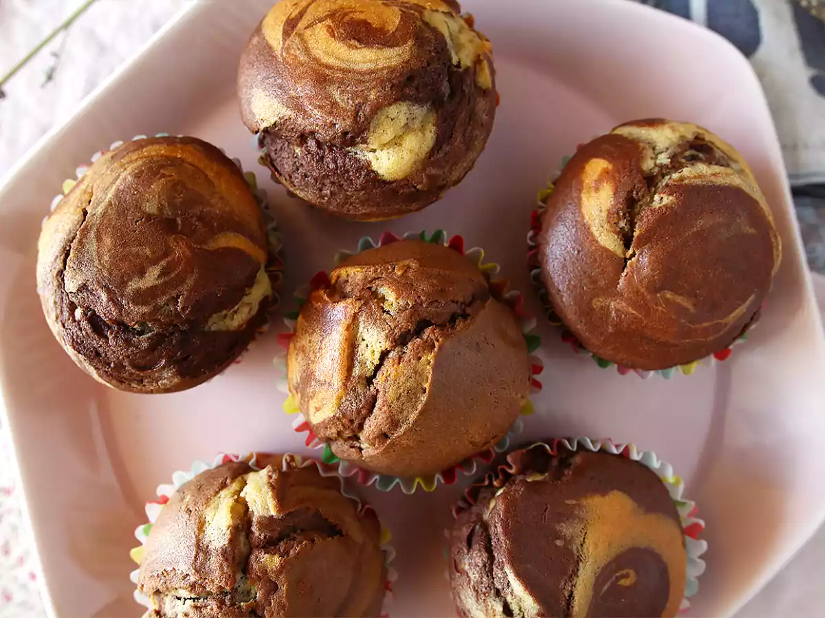 Marbled muffins - photo 3