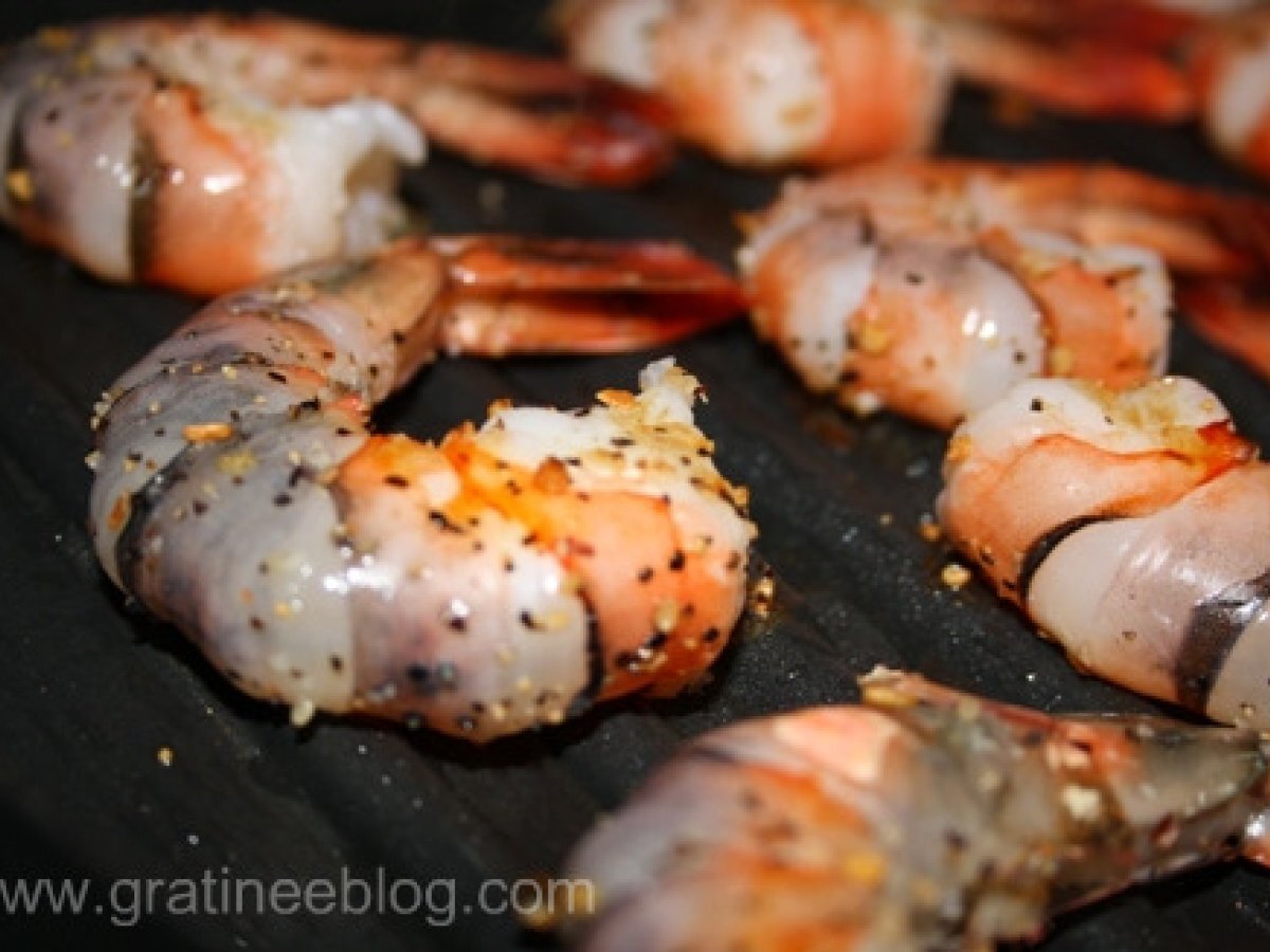 Marcella Hazan's Fettuccine in Cream and Butter Sauce Served with Grilled Jumbo Prawns - photo 2