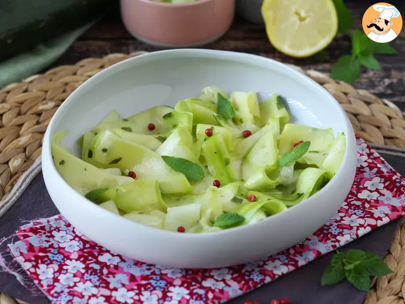 Marinated courgettes, the perfect vegetable carpaccio for summer!, photo 1