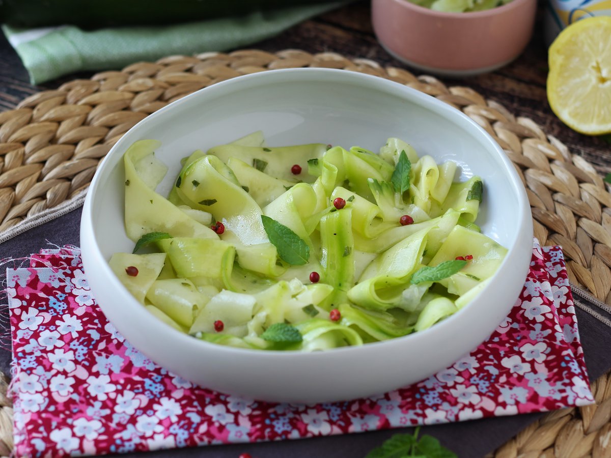 Marinated courgettes, the perfect vegetable carpaccio for summer! - photo 4