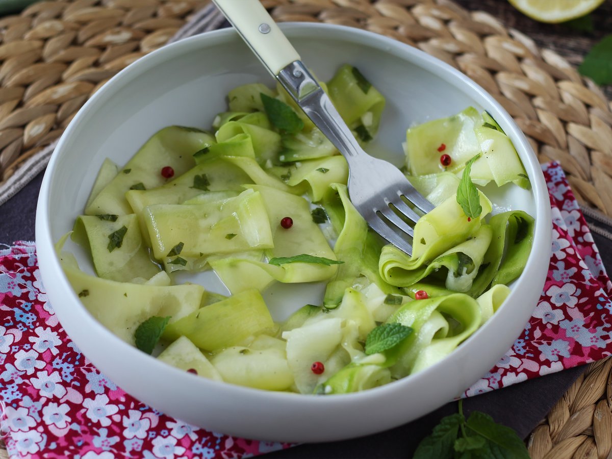 Marinated courgettes, the perfect vegetable carpaccio for summer! - photo 5