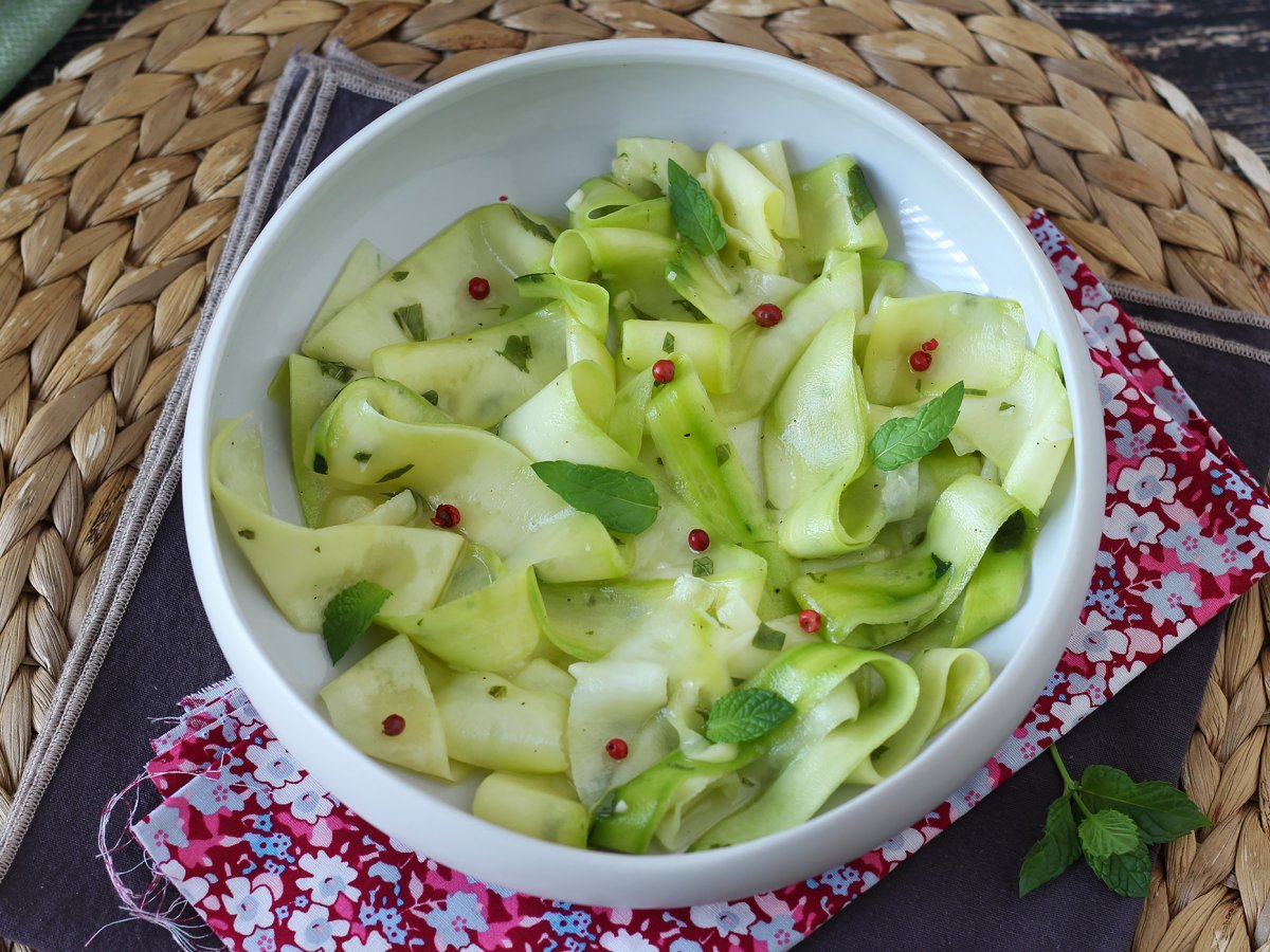 Marinated courgettes, the perfect vegetable carpaccio for summer! - photo 7