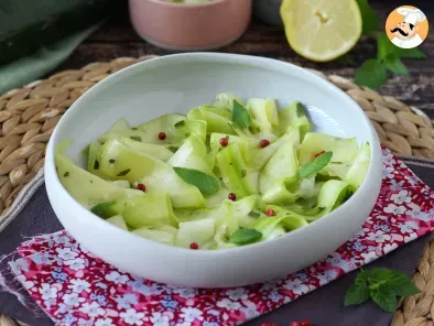 Marinated courgettes, the perfect vegetable carpaccio for summer!