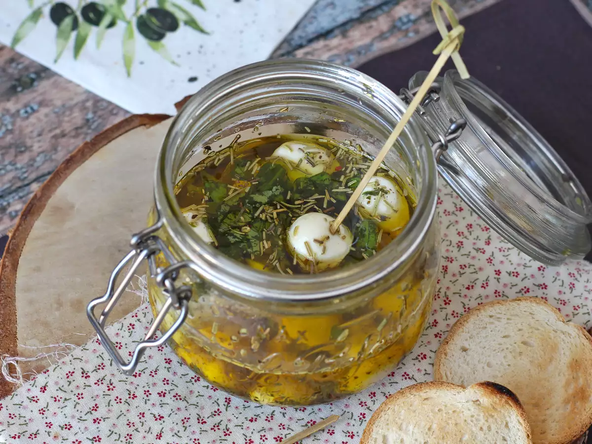 Marinated mozzarella balls, for aperitifs or salads! - photo 3