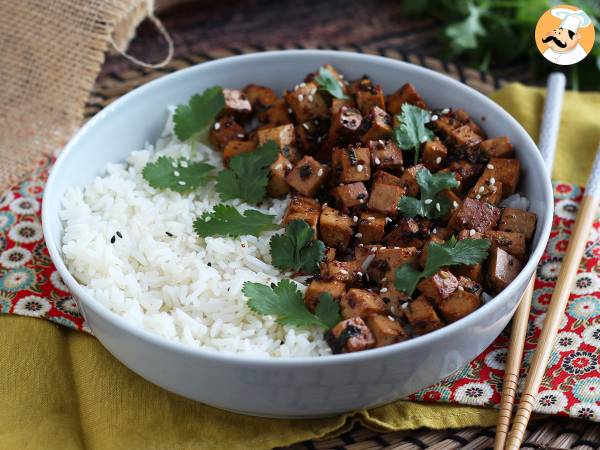 Marinated tofu with soy sauce