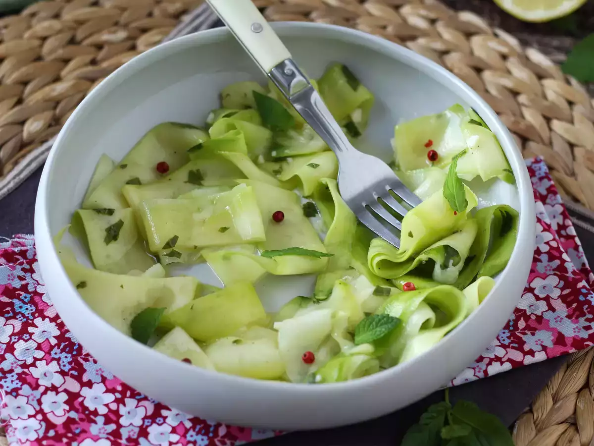 Marinated zucchini, the perfect vegetable carpaccio for summer! - photo 5