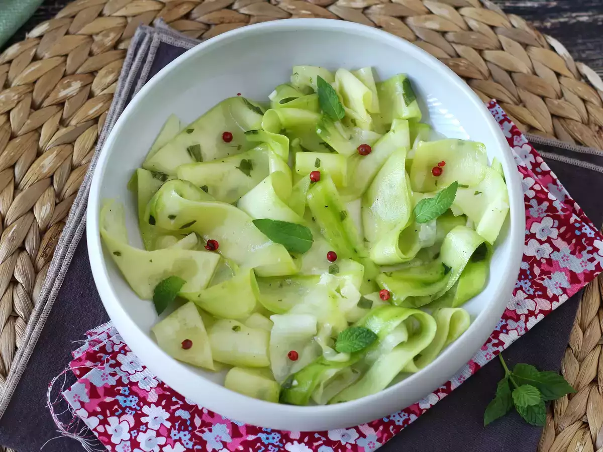 Marinated zucchini, the perfect vegetable carpaccio for summer! - photo 7