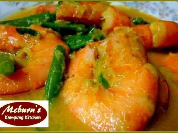 Masak Lemak Lada Api - Gulai Udang & Kacang Panjang