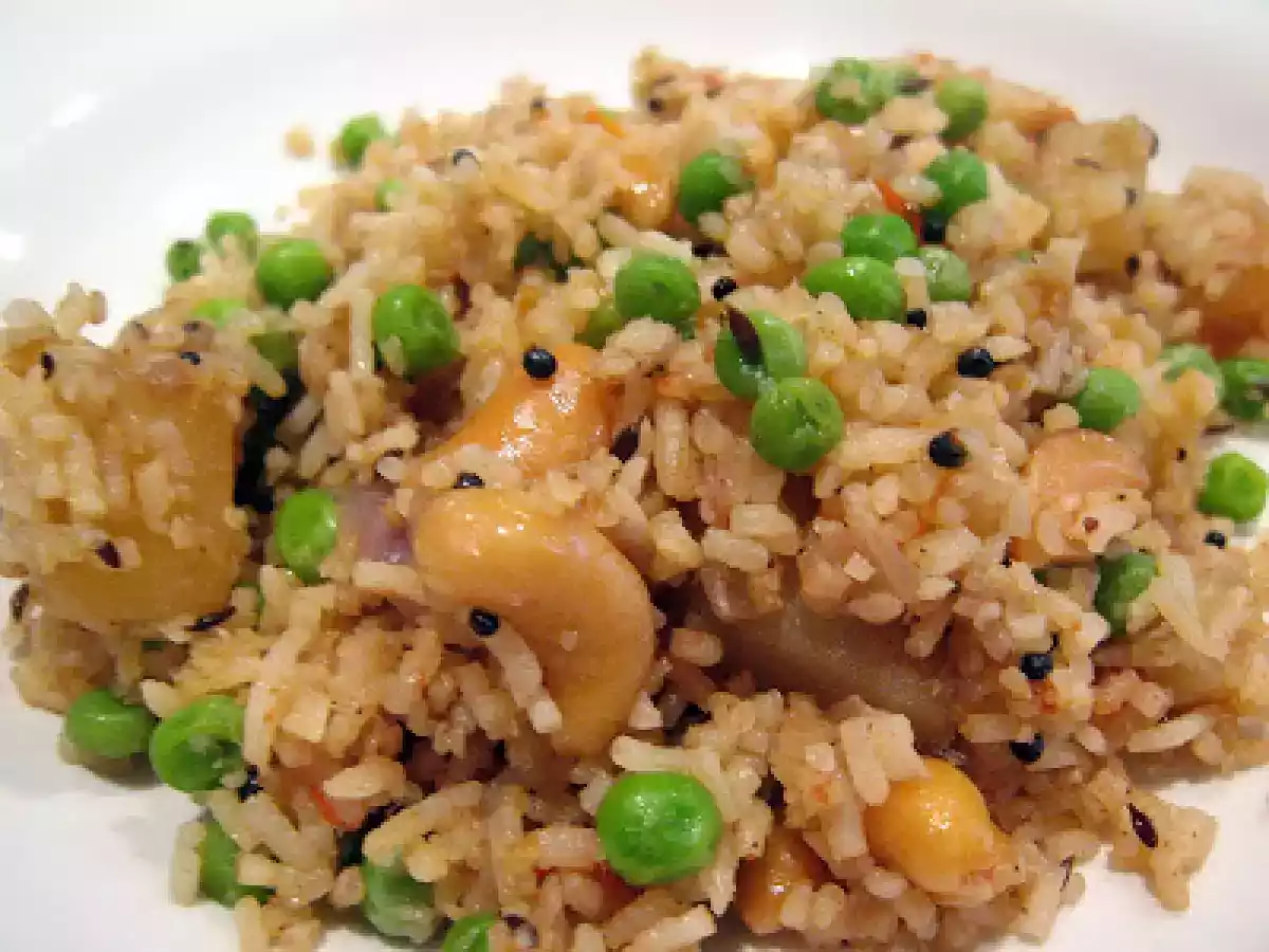Masala Bhaat (Maharashtrian-Style Fried Rice) Made With Sambhar Masala - photo 2