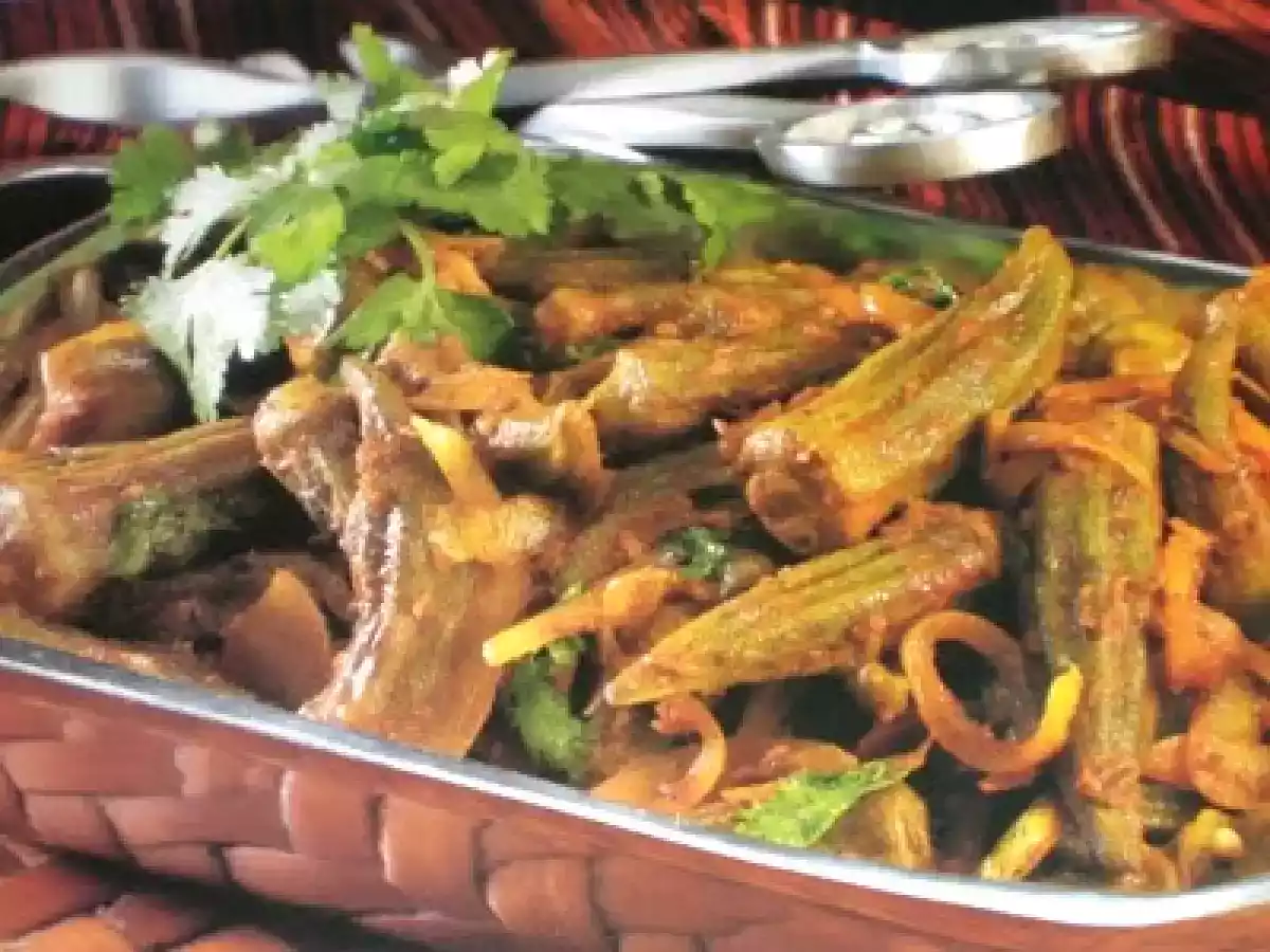 Masala Bhindi ( okra ) and Spicy Thai vegetable curry