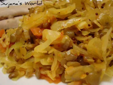 Masoor Dal Cabbage Curry