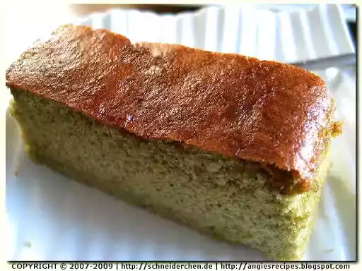 Matcha kasutera honey sponge cake recipe