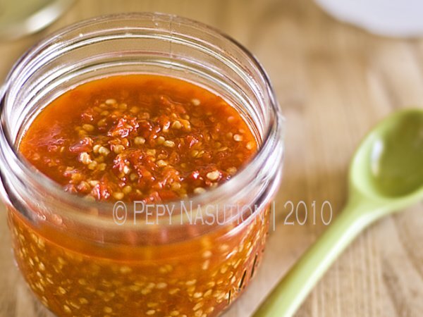 Sambal Bakso - Sambal for Indonesian Meatballs Soup Sambal Bakso - Sambal for Indonesian Meatballs Soup