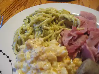 Mexican green spaghetti recipe