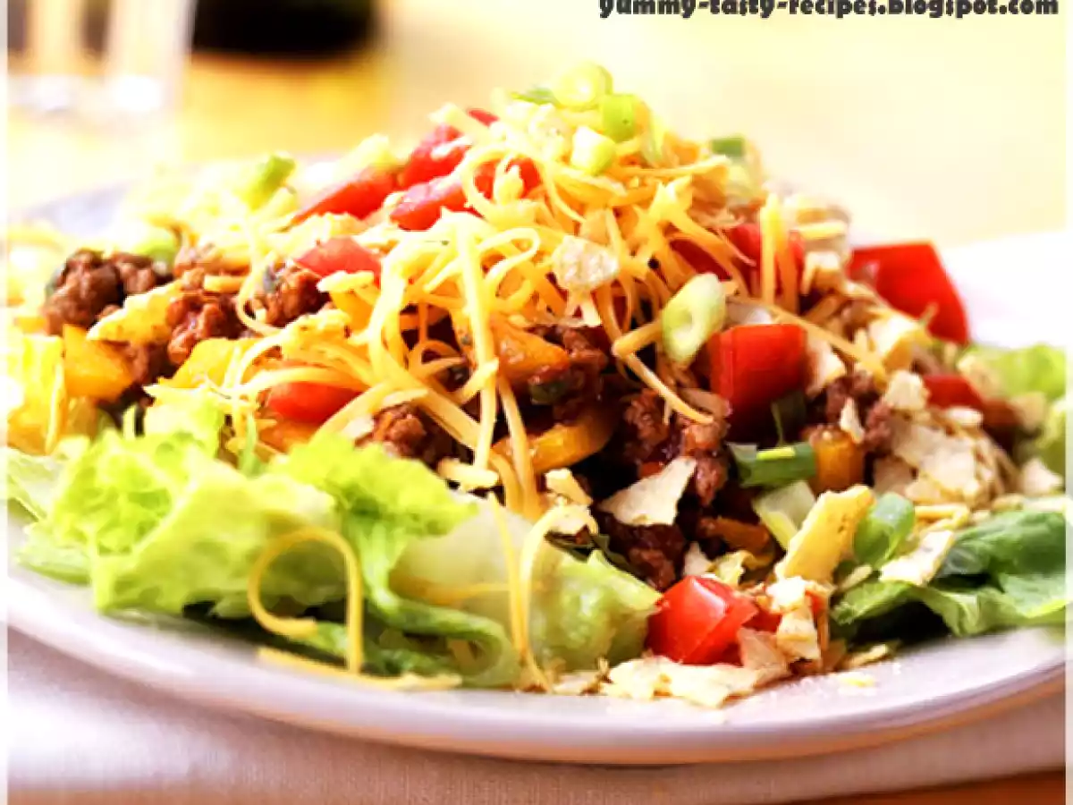 Mexican Salad with taco chips