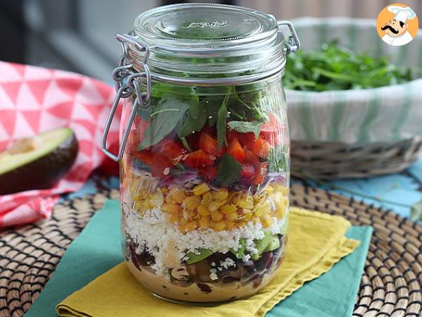 Mexican style salad jar - photo 3