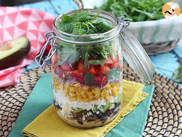 Mexican style salad jar - photo 5