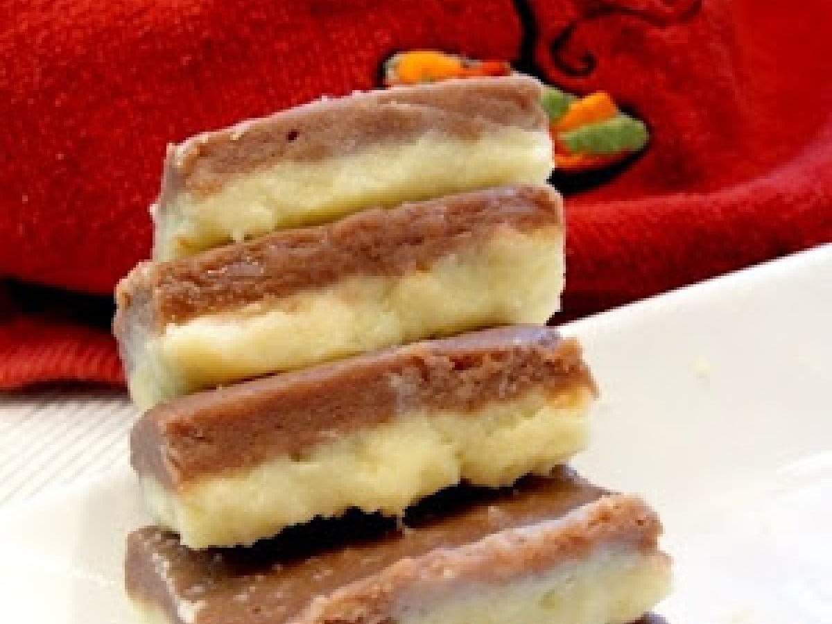 Microwave Cooking--- Yummy Double Layered Chocolate Burfi!! - photo 3