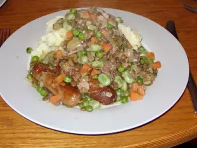 Mid-week dinner idea : Sausages with Creamy Lentils - photo 2