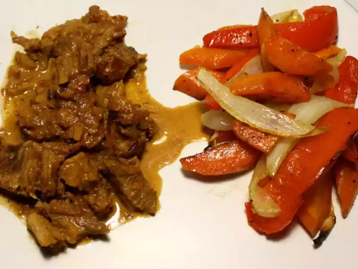 Milk Braised Pork Shoulder with Roasted Vegetables - photo 2