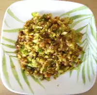 Minced brussel sprouts paneer scramble recipe
