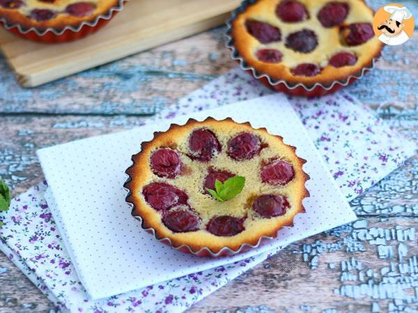 Mini cherry clafoutis, gluten-free dessert