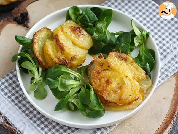 Mini dauphinois gratin bites - french potato gratin