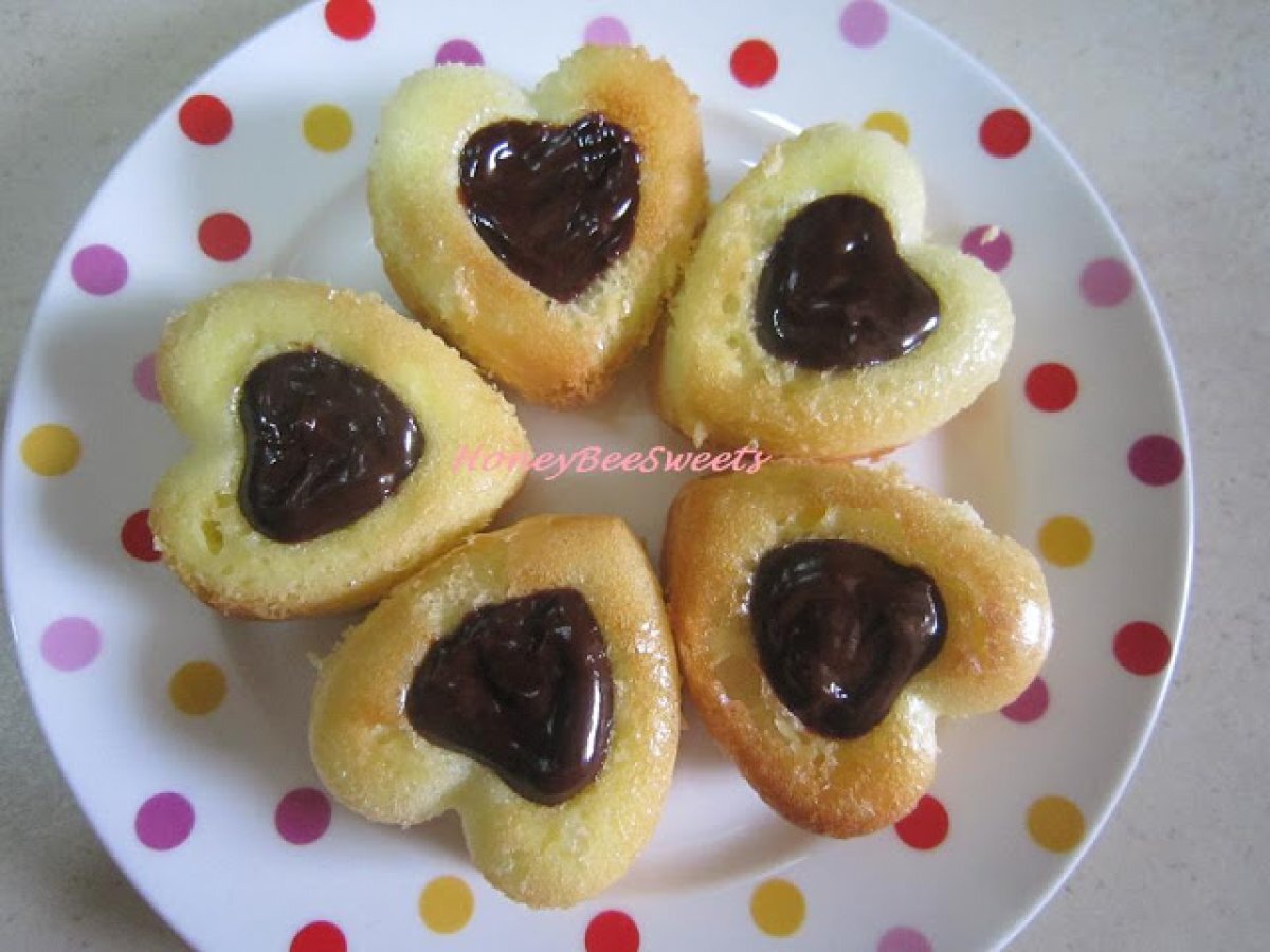 Mini Genoise Cakes with Dark Chocolate Ganache