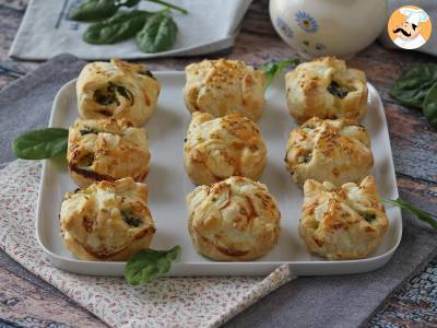 Mini spinach and goat's cheese puff pastries - photo 5