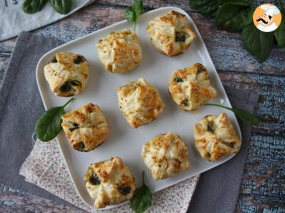 Mini spinach and goat's cheese puff pastries - photo 6