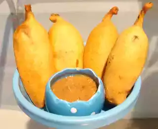 Mirapakaya bajji recipe with mirchi seeds chutney