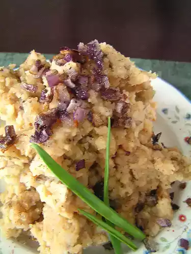 Miso and roast garlic mashed potatoes recipe - tasty and easy