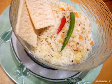 Mixed Vegetable Rice-Vermicelli Recipe