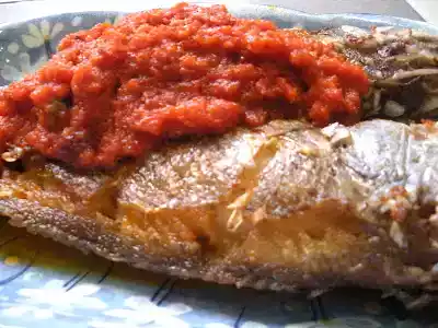 Mom's nyonya ikan cili garam recipe with chili paste