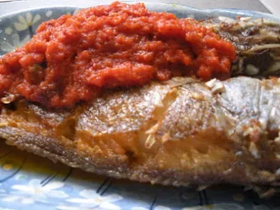 Mom's Nyonya Ikan Cili Garam (Nyonya-style Fried Fish with Chili Paste)