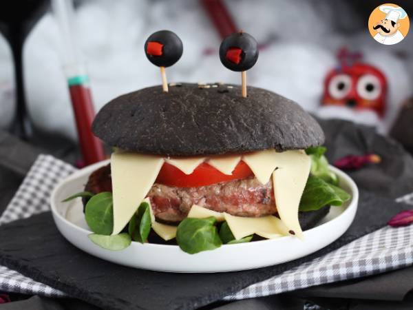 Monster burger for halloween