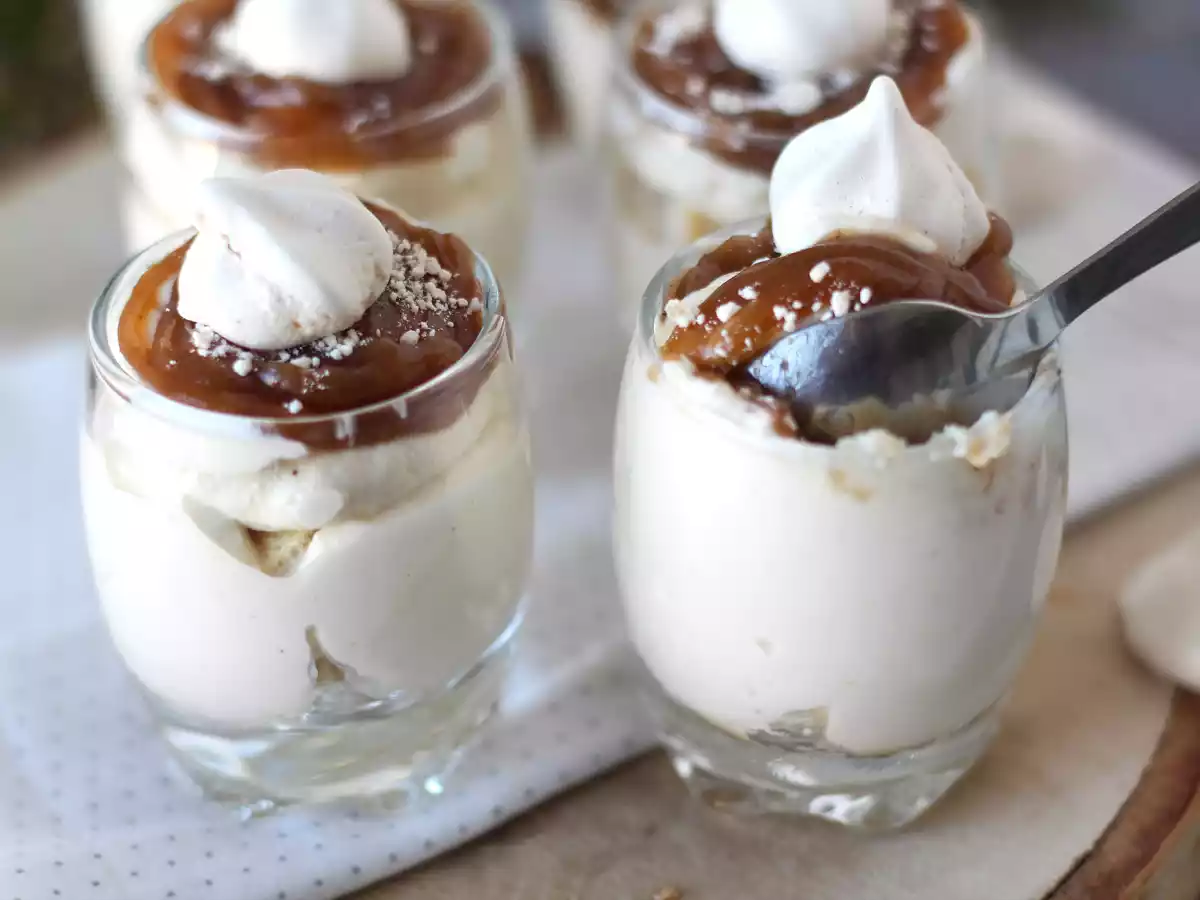 Mont blanc-style verrines with chestnut cream and meringue - photo 3
