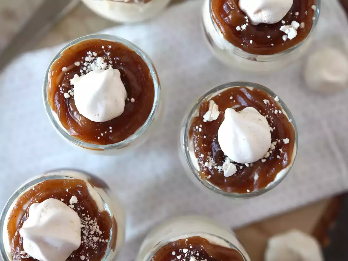 Mont blanc-style verrines with chestnut cream and meringue - photo 8