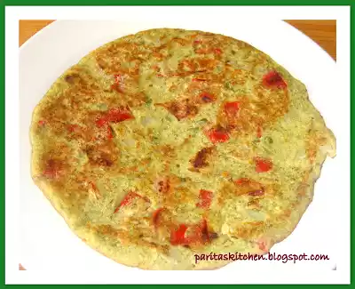 Bell pepper moong dal chilla recipe with a twist