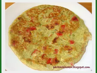 Moong dal chilla with twist of bell peppers